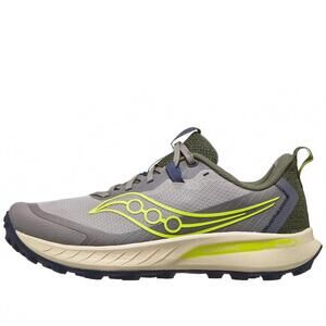 NEW SAUCONY men's peregrine 15 trail running shoes in ridge/olivine